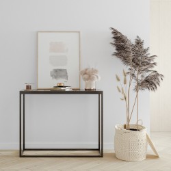 Schwarze Industriekonsole, Loft, für Flur 100