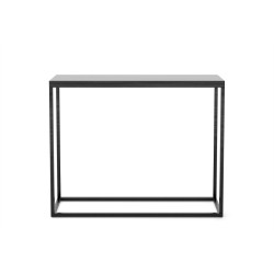 Schwarze Industriekonsole mit weißer Platte loft